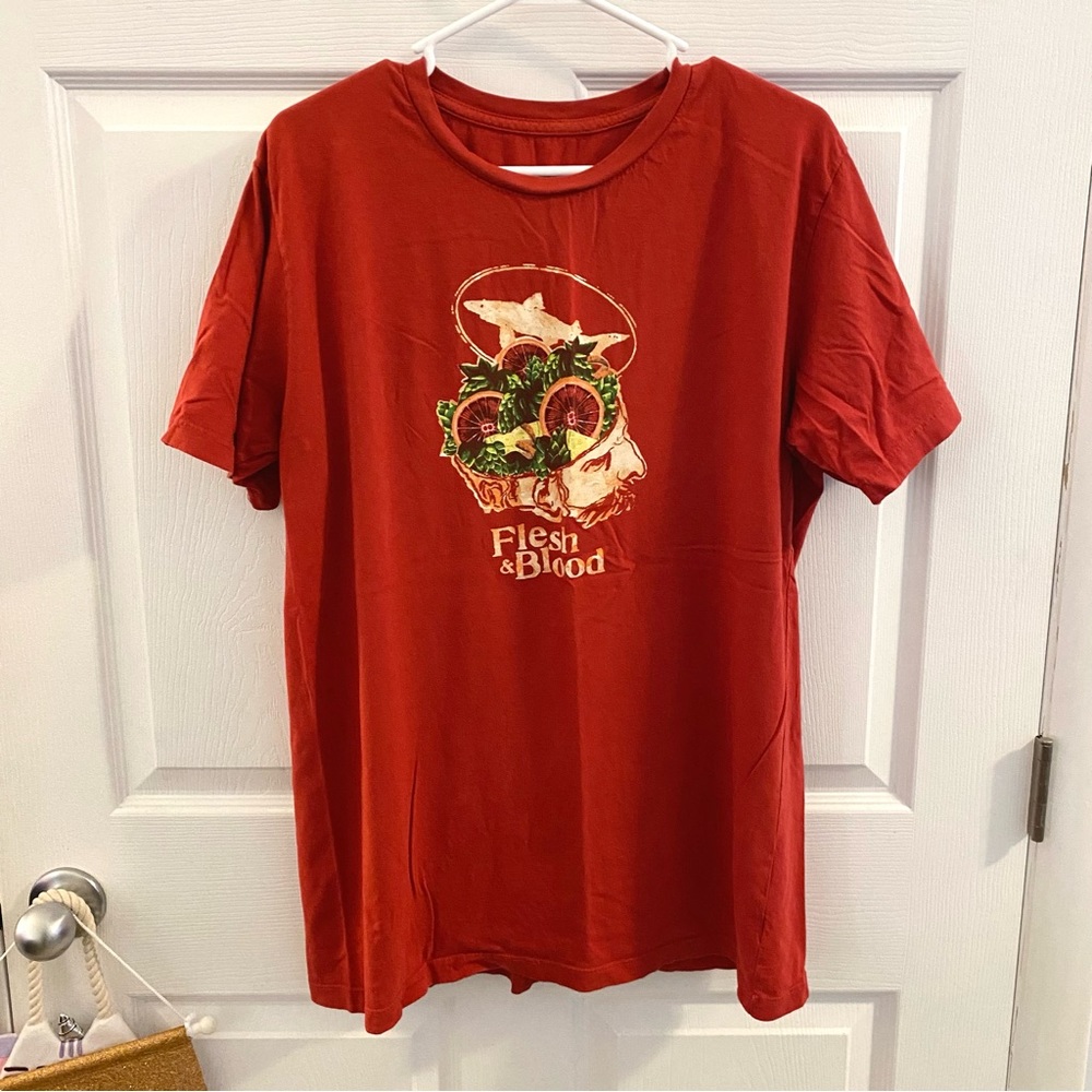 Dogfish Head Craft Brewery Beer Flesh & Blood T-Shirt Size L